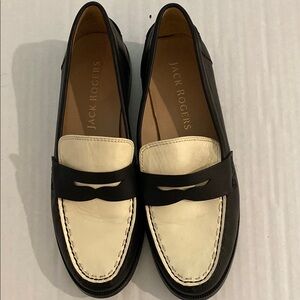 Jack Rogers Two-Tone Leather Loafers